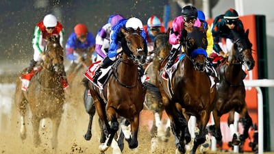 Thousands of fans will flock to the Dubai World Cup on Saturday. EPA