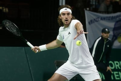 Stefanos Tsitsipas will return to Dubai to defend his title. EPA