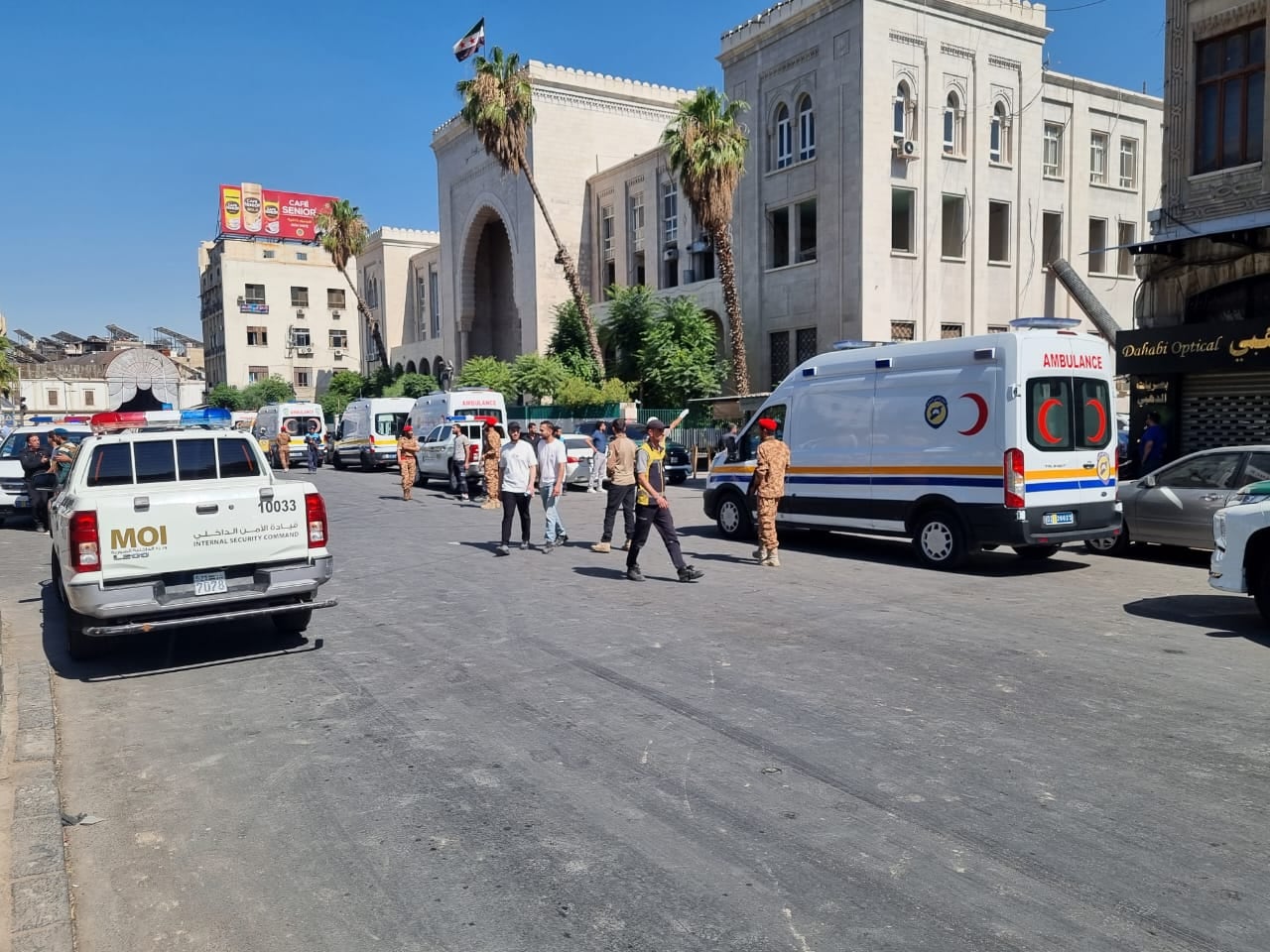 Bomb blast kills at least four people in Syrian capital