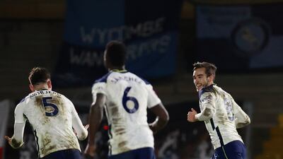 Tottenham Hotspur's Harry Winks celebrates. Reuters