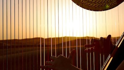 al99 S&H music spa blog. handout of a harpist.CREDIT: Courtesy Andy Pavlov