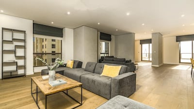 Hardwood flooring has been installed as part of an upgrade. Courtesy LuxuryProperty.com