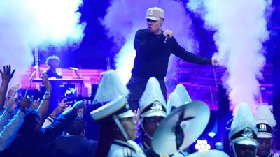 Chance The Rapper performs during the 2020 NBA All Star Game at United Center. Kyle Terada-USA TODAY