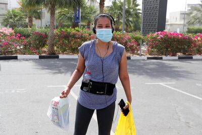 Niyati Priyam, a resident of Al Furjan in Dubai, says it will be good to have a Dubai Metro station on her doorstep. Pawan Singh / The National