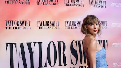 Taylor Swift attends a premiere for Taylor Swift: The Eras Tour in Los Angeles, California, in October last year. Reuters