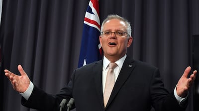Australian Prime Minister Scott Morrison said his country was 'very close' to announcing a reciprocal travel bubble with Singapore. EPA