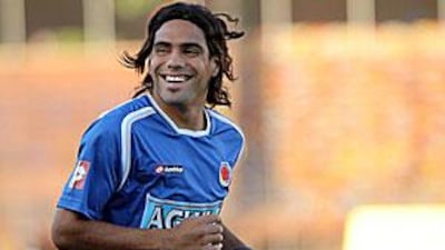 Radamel Falcao forms a talented, and oddly-named, strike partnership with Hulk at Porto.