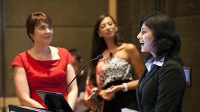 Aditi Sen, an MBA student at SP Jain School of Global Management in Dubai won the Big Start competition. Antonie Robertson / The National