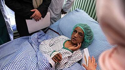 Sahar Gul recovers in a Kabul hospital after being rescued last week.