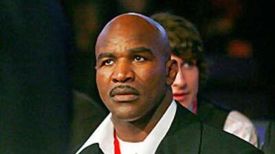 Evander Holyfield will aim to follow in George Foreman's steps by being a heavyweight champion at the age of 46.