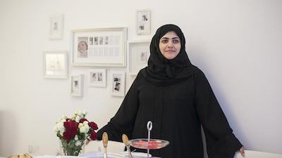 Hend Al Tair, PhD student at Khalifa University is caring for her daughter and family, whilst fasting and studying for her doctorate in Abu Dhabi. Mona Al Marzooqi / The National