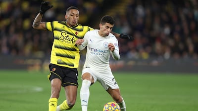 Left-back: Joao Cancelo (Manchester City) – Part of a dominant display at Vicarage Road as City assumed the initiative against Watford and cruised into a three-goal lead. AP Photo