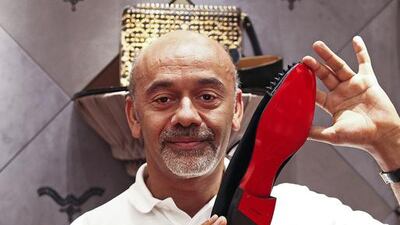 Christian Louboutin at his Abu Dhabi store in The Galleria, Al Maryah Island. Lee Hoagland / The National