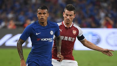 Kenedy, left, apologised for his offensive posts on social media about China. Greg Baker / AFP