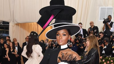 Singer Janelle Monae arrives at the 2019 Met Gala in New York on May 6. AFP