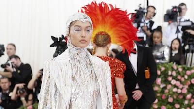 Model Gigi Hadid arrives at the 2019 Met Gala in New York on May 6. EPA