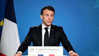 French President Emmanuel Macron's government has been accused of caving in to pressure from the far right. AFP