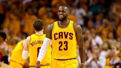 LeBron James has led the Cavaliers to the NBA finals in his first season back in Cleveland. Gregory Shamus / Getty