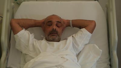 A scene from 'My Family and the Explosion', which tells the story of Nicole Torbey and her injured husband. Courtesy Mahmoud Kaabour