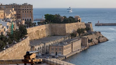 The historic waterfront of the Grand Harbour, Valletta. Getty Images