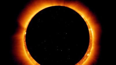 UAE residents are being urged to enjoy the rare solar eclipse safely. Getty Images