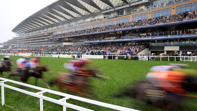 Runners and riders during the Ascot Stakes on Day 1 of Royal Ascot. Press Association