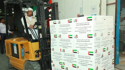 Two relief planes containing relief aid have been sent to the Socotra Islands from the UAE. Wam