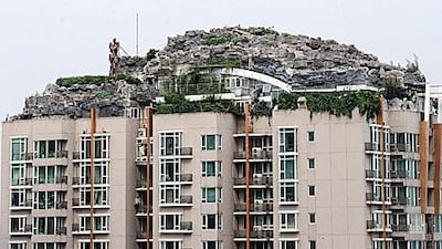 The craggy complex has become the latest symbol of disregard for the law among the rich as well as the rampant practice of building illegal additions.