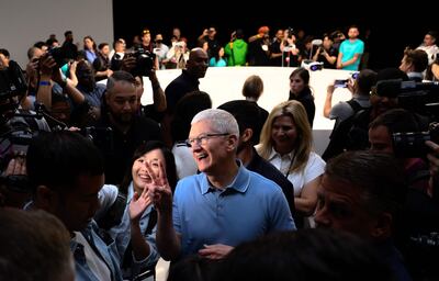 Apple chief executive Tim Cook. AFP