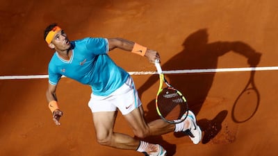 Nadal in action during the final match. Reuters