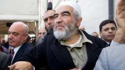 Sheikh Raed Salah, the leader of the Islamic Movement in Israel, was jailed for nine months for spitting at a policeman.