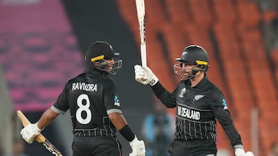 New Zealand's Devon Conway celebrates after scoring 150 runs against England. AP