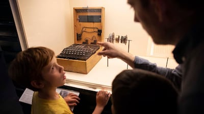 Visitors at Top Secret From ciphers to cyber security at the Science Museum © Jody Kingzett, Science Museum Group