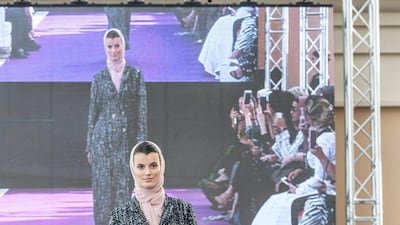 A look by Sheikha Hend Faisal Al Qassami, UAE. Photo: Antonie Robertson / The National