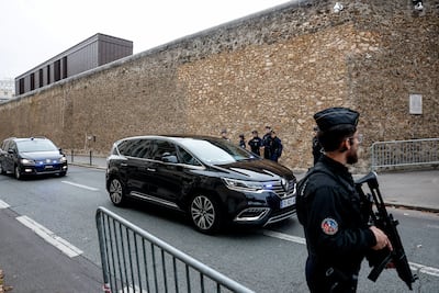 Former French President Nicolas Sarkozy was briefly detained at La Sante prison in Paris. Reuters