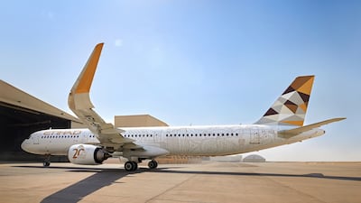 Etihad Airways carried 8.7 million passengers in the first half of 2024, which accounted for more than 63 per cent of the total 13.7 million passengers using Abu Dhabi's Zayed International Airport from January to June. Photo: Etihad Airways