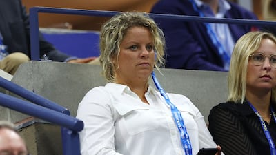 Former world No 1 Kim Clijsters at the US Open final. AFP