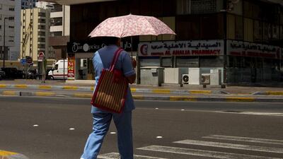 Medical staff are urged not to wear medical clothes outside work. Christopher Pike / The National