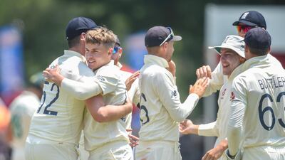 Sam Curran, second, was the best England bowler in Centurion on Thursday. AFP