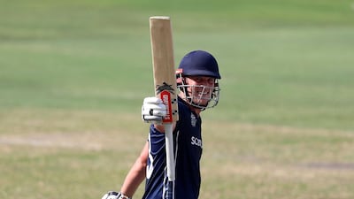 George Munsey of Scotland celebrates his 50. Chris Whiteoak / The National