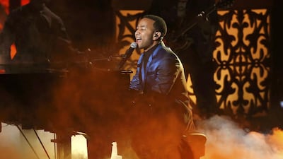 John Legend performs during the 2014 BET Awards in Los Angeles, California. REUTERS/Mario Anzuoni