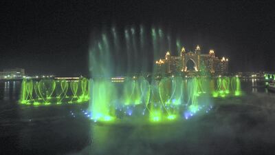 The Palm Fountains at The Pointe.