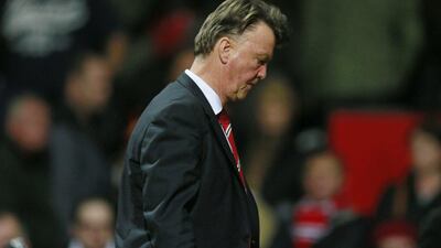 Manchester United manager Louis van Gaal shown after his team's Premier League loss to Norwich City on Saturday. Jason Cairnduff / Action Images / Reuters / December 19, 2015