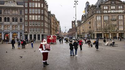 Downtown Amsterdam, Holland. EPA / Ramon van Flymen