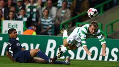 Aiden McGeady, right, was an impressive performer for Celtic in the first leg.
