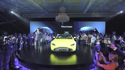 The Aston Martin Vantage is unveiled in Dubai. Aston Martin