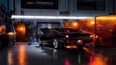 A 1969 Chevrolet Chevelle, nodding to Yandell's past working in an aftermarket car workshop. Pepper Yandell
