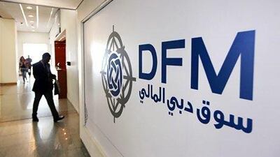 The UAE is the most successful Arabian Gulf country to attract capital from both Mena and developing markets. Above, the Dubai Financial Market. Pawan Singh / The National