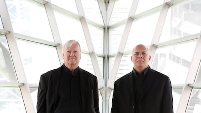 Adrian Smith, left, and Gordon Gill designed the Burj Khalifa, which is, for now, the world’s tallest building. Pawan Singh / The National