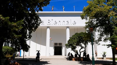 The entrance to Giardini, one of the venues of the Venice Biennale. Getty Images